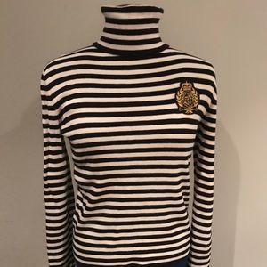Ralph Lauren striped turtleneck sweater